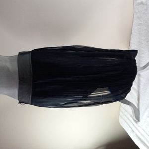 Sexy Chiffon Black Skirt. L.A.M.B Gwen Stefani